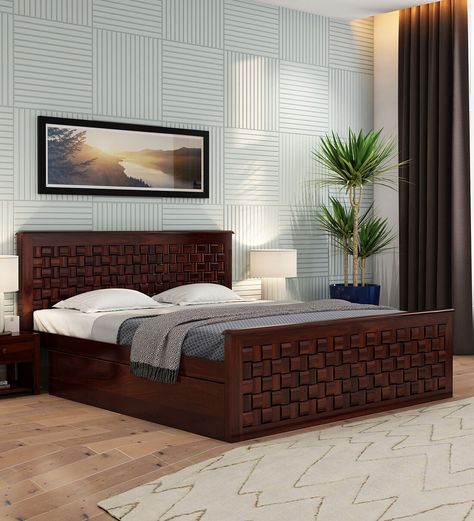 Latest Cot Designs, Wooden King Size Bed Modern, Sagwan Wood Bed Design Modern, Sheesham Bed Design, Beds Design Modern Wooden, King Size Storage Bed Designs, Wooden Cot Designs Bedrooms Beds, Cot Designs King Size, King Size Bed Designs With Storage