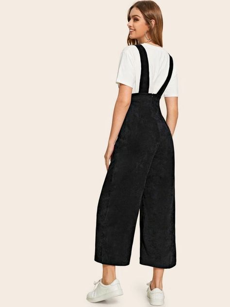 Solid Wide Leg Corduroy Jumpsuit for Sale Australia| New Collection Online| SHEIN Australia V Neck Pattern, Mesh Insert Dress, Corduroy Jumpsuit, Mesh Overlay Dress, Striped Tunic Dress, Mesh Bodycon Dress, Graphic Dress, Knitted Bodycon Dress, Belted Shirt Dress