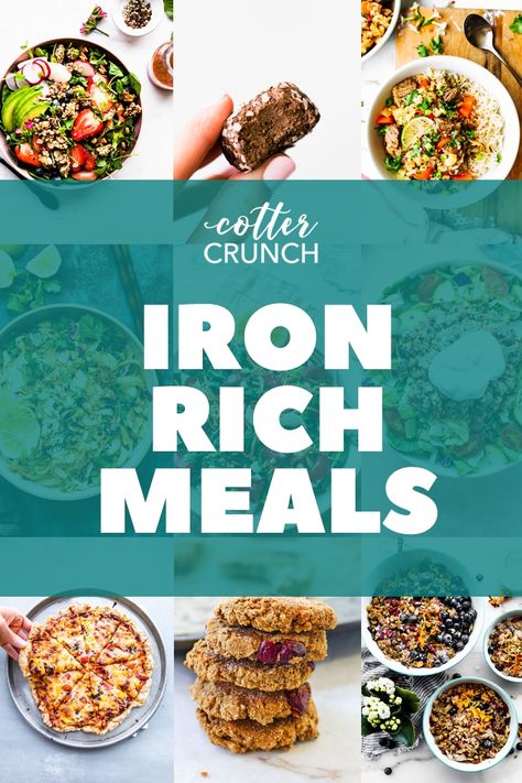 Essen, Iron Diet Plan, Iron Rich Meals, High Iron Diet, Iron Rich Snacks, Iron Diet, Meal Plan Ideas, Gluten Free Meal Plan, Foods With Iron