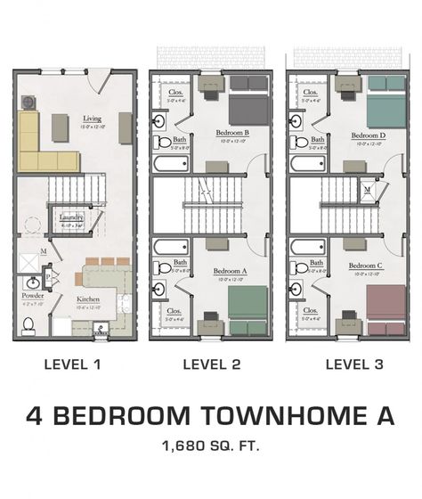 4b 4.5 ba Townhouse Townhouse Layout Floor Plans, Pergola With Retractable Roof, Town House Plans, Interior Floor Plan, Townhouse Interior, Modern Townhouse, Burlington Ontario, Sims 4 House Plans, Retractable Roof