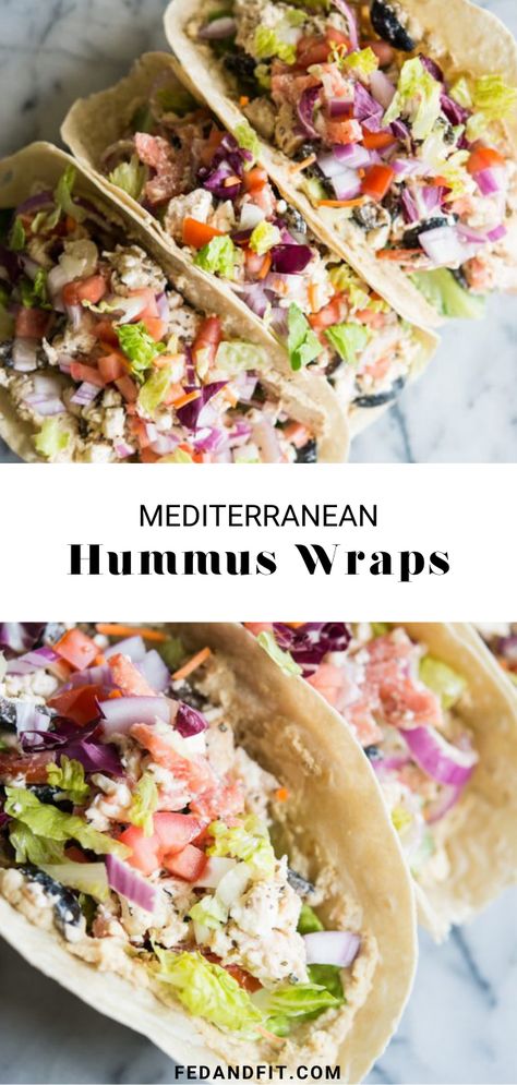 Recipes With Hummus Lunch Ideas, Mediterranean Wraps, Wraps With Hummus, Hummus Wrap Recipe, Veggie Burritos, Mediterranean Wrap, Hummus Wraps, Keto Wraps, Mediterranean Hummus