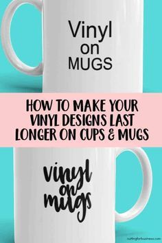 Vinyl On Cups, Vinyl On Mugs, Decorating Mugs, Cricut Air 2, Silhouette Cameo Crafts, Cricut Supplies, Cricket Ideas, Cricut Explore Projects, Projets Cricut