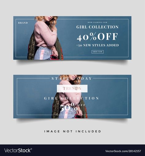 Website Sale Banner, Clothing Banner Design, Fashion Banner Design Ideas, Website Banner Ideas, Fashion Ads Design, Fashion Website Banner, Fashion Web Banner, Fashion Banner Design, Brand Banner