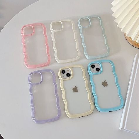 Preppy Phone Case, Line Phone, Jelly Case, Pretty Iphone Cases, Wavy Lines, Pretty Phone Cases, Apple Brand, Cover Iphone, Boutique Accessories