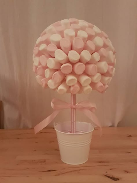 Marshmallow sweet tree Marshmallow Tree, Sweet Trees, Jaco, Baby Mobile, Trees, Baby Shower, Shower