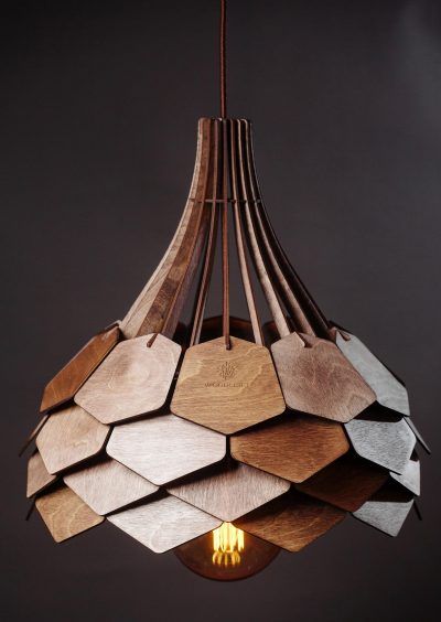 Wooden Lamps Design, Scandinavian Light, Scandinavian Lamps, Luminaire Original, Geometric Lamp, Wood Lamp Shade, Wooden Lampshade, Geometric Lighting, Hanging Pendant Lamp