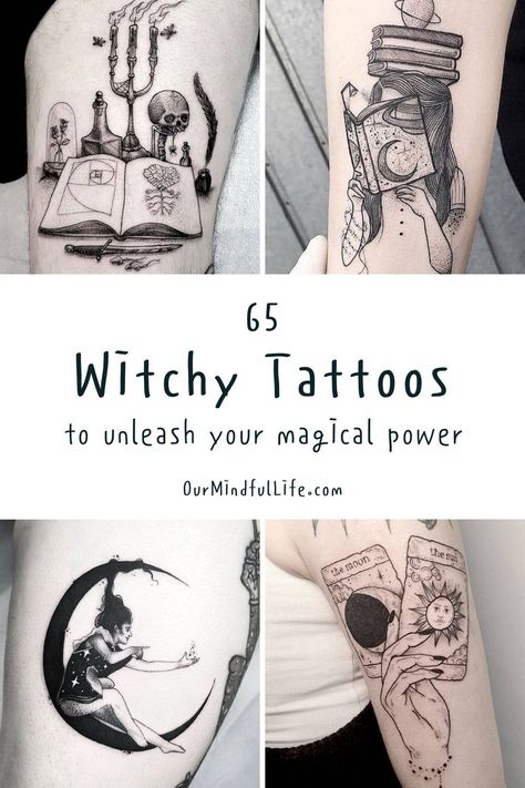 Witch Tattoos, Wicca Tattoo, Pentagram Tattoo, Witchy Tattoos, Witchcraft Tattoos, Pagan Tattoo, Protection Tattoo, Wiccan Tattoos, Mystical Tattoos