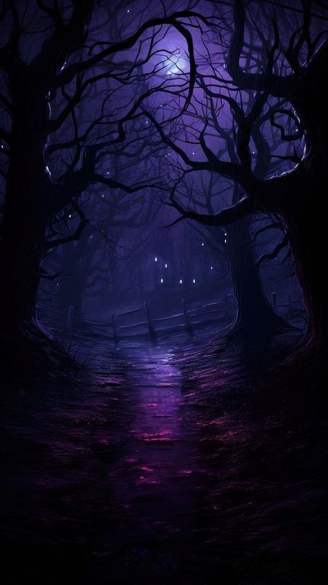 Dark scary purple impressionism background astronomy outdoors woodland. | free image by rawpixel.com Purple Witch Background, Dark Purple Galaxy Wallpaper, Dark Purple Gothic Wallpaper, Dark Moody Background, Purple Goth Background, Creepy Wallpaper Pc, Scary Purple Aesthetic, Purple Halloween Wallpaper Iphone, Dark Background Aesthetic Wallpaper