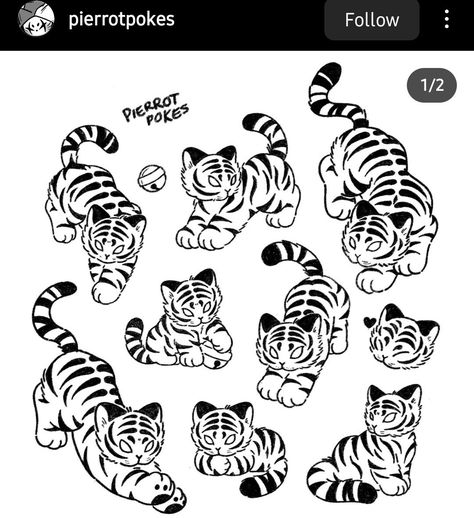 Blast Drawing, Cute Simple Tattoos, Tiger Drawing, Tiger Illustration, Tiger Art, Tiger Tattoo, Tattoo Flash Art, Arte Inspo, Tattoo Design Drawings