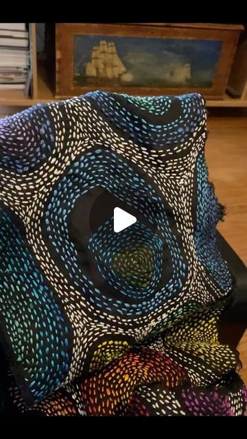 Judy Coates Perez on Instagram: "And that’s a wrap! This might be my most photogenic stitch project so far. It’s an infinity scarf made from black linen stitched with 6 strand embroidery floss. I love that it kind of looks like a snake wrapped around my neck 😆. Please follow the link in my profile to learn more about my online course on Mindful Stitching. #onlineclass #slowstitching #activemeditation #modernembroidery #mindfulstitching https://creative-alchemy.teachable.com/p/mindful-stitching" Judy Coates Perez, Slow Stitching Ideas Hand Embroidery, Mindful Stitching, Running Stitch Embroidery, Embroidery Floss Crafts, Boro Stitching, Textile Art Embroidery, Linen Stitch, Recycled Clothing