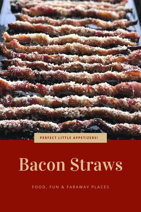 Bacon Wrapped Appetizers Ideas, Bacon Breadsticks, Bacon Wrapped Breadsticks, Bacon Straws, Bacon Treats, Bacon Recipes Appetizers, Appetizer Food, Bacon Wrapped Appetizers, Bacon Dishes