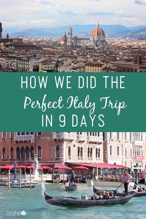 How We Did the Perfect Italy Trip in 9 Days 9 Days In Italy, Places To Go In Italy, Italy Adventure, Italian Cruises, Retired Life, Italy Trip Planning, Chicken Taquitos, Europe Itineraries, Trip To Italy