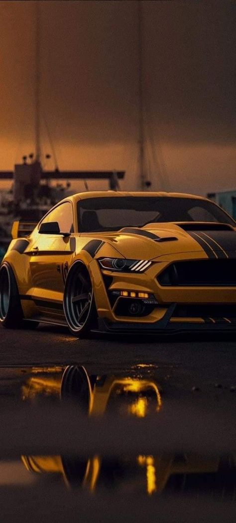 Yellow Wallpapers Aesthetics, Wallpaper Backgrounds Cars, Yellow Car Wallpaper, Mustang Cars Wallpapers, Yellow Background Wallpapers, Super Cars Wallpaper, Jdm Cars Wallpapers, Realme Wallpaper, Super Car Wallpaper