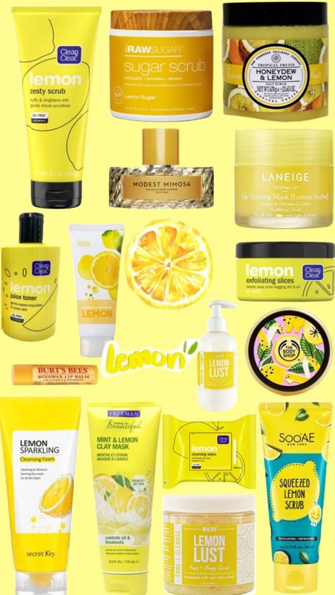 How To Smell Like Lemons, Lemon Skincare, Lemon Skin Care, Lemon Perfume, How To Smell Good, Body Routine, Lavender And Lemon, To Smell Good, Lemon Scent