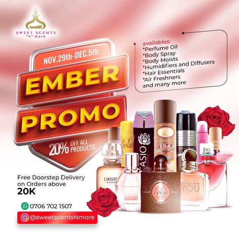 Ember promo Ember Sales Flyer Design, Perfume Sales Flyer Design, Flyers Design Ideas, Promo Flyer Design, Promotions Design, Sales Flyer Design, Photoshop Poster Design, Harvest Church, Clothing Poster