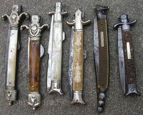 Stiletto Knife, Switchblade Knife, Vintage Knife, Pretty Knives, Automatic Knives, Types Of Knives, Knife Collection, Cool Knives, Black Mamba