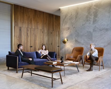 Office Lounge Area Design, Office Lounge Design, Office Lounge Area, Chris Cooper, Woods Bagot, Lobby Interior Design, Office Interior Design Modern, Warehouse Design, Office Lobby