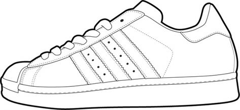 Shoe Template Printable, Sneaker Outline, Shoe Outline, Pete The Cat Shoes, Outline Coloring Pages, Van Drawing, Shoe Drawings, Sneakers Sketch, Shoe Template