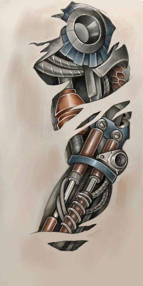 Mechanical Arm Tattoo, Ripped Skin Tattoo, Biomech Tattoo, Biomechanical Tattoo Design, Robot Tattoo, Gear Tattoo, Organic Tattoo, Buddha Tattoo Design, Mechanic Tattoo