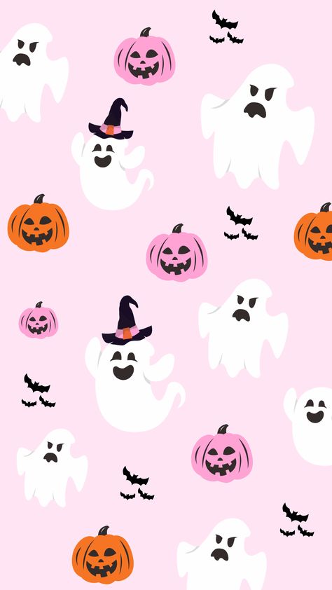 Cute Fall Backgrounds, Wallpapers Rosa, Free Halloween Wallpaper, Halloween Wallpaper Iphone Backgrounds, Pumpkin Wallpaper, Halloween Wallpaper Backgrounds, Halloween Wallpaper Cute, Phone Wallpaper Pink, Cute Fall Wallpaper