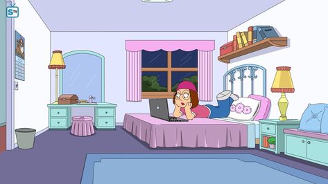 Animated TV Meg Family Guy, Meg Griffin, Dads Room, Sims 4 House Plans, Cartoon House, Cute Bedroom Ideas, Mens Bedroom, Cartoon Tv Shows, Man Room