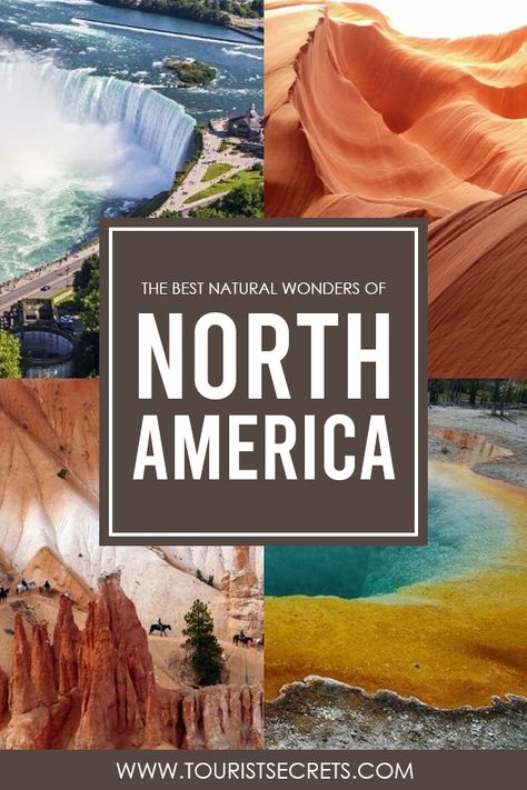 Though not as historically rich as Europe and Asia, the one thing that North America has going for it is a wide range of natural wonders. No trip to North America would be complete without taking in a few of these awe-inspiring locales. But with so many, it may be hard for you to choose which ones to see.   #North #America #TouristSecrets #Travel #Traveller #Destination #TouristSpot #TravelTips Usa Places To Visit, America Gifts, Beautiful Vacation Destinations, North America Travel Destinations, Top Places To Travel, Travel Bucket List Usa, Vacation Usa, Usa Travel Destinations, Famous Landmarks