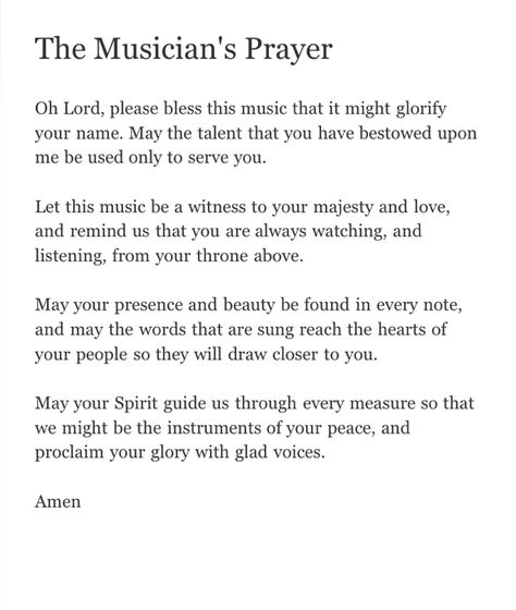 Prayers For Musicians, Bible Study Tips, Musician Quotes, Music Rooms, Theater Kid, Say A Prayer, Christian Things, Study Bible, Biblical Inspiration