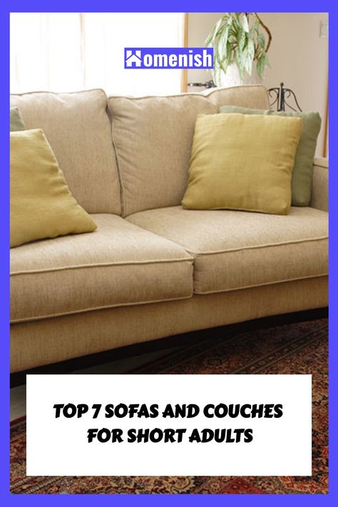 As a short person, you probably spend much of your time trying to get comfortable on sofas and couches designed for people who are taller than you. If you want to invest in some items perfectly suited to your stature, check out these pieces of furniture for short adults. Comfortable Living Room Furniture, Short Person, Futon Couch, Folding Mattress, Couch Design, Short People, Convertible Sofa, Best Sofa, Furniture Ideas