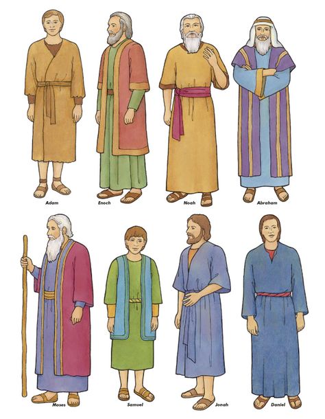 Prophets of old + sharing time Mar 2006  Follow the prophets Bible Characters Images, Bible Clothing, Biblical Clothing, Biblical Characters, Bible Cartoon, Biblical Costumes, Old Testament Bible, Biblical Times, Follow The Prophet