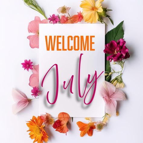 Happy July 🌺🌼🌸 Wishing everyone a great month! #july #July2024 #july1 #July1st #july1st #happy #July #happyjuly #welcome #July #welcomejuly #WelcomeJuly #welcomejuly☀️ #welcomejuly☀️🌊 Welcome July, Happy July, July 1, Creative Designs, Creative Design, On Instagram, Quick Saves, Instagram, Design