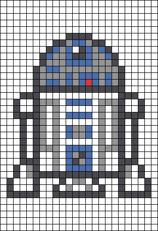 Star Wars Blanket, Star Wars Quilt, Star Wars Crochet, Modele Pixel Art, Star Wars R2d2, Pixel Crochet, Crochet Design Pattern, Pixel Pattern, Pixel Art Pattern