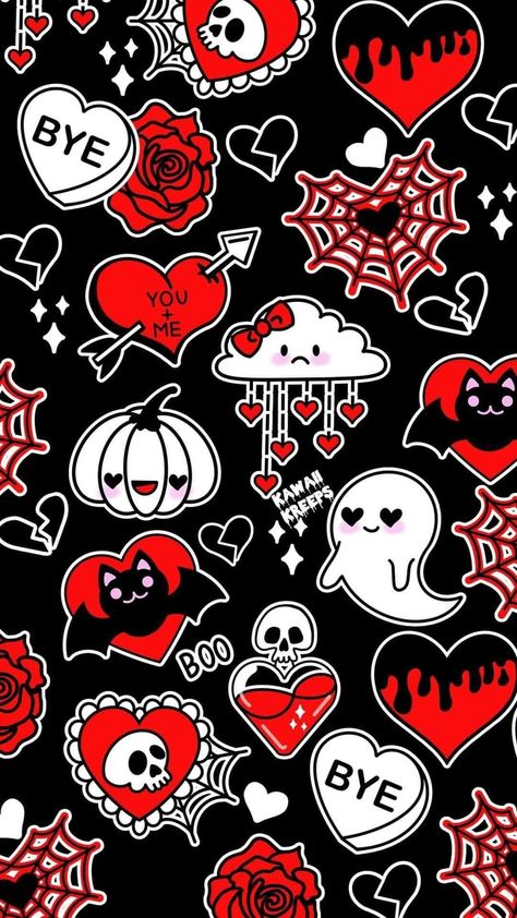 Wallpaper Iphone Scary, Wallpaper Valentines, Valentines Wallpaper Iphone, Halloween Wallpaper Iphone Backgrounds, Halloween Wallpaper Backgrounds, Halloween Wallpaper Cute, Scary Wallpaper, Goth Wallpaper, Gothic Wallpaper