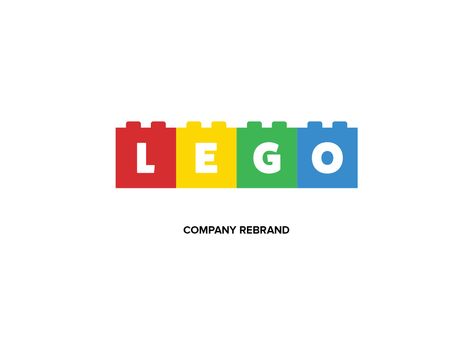 LEGO | rebrand on Behance Brick Logo, Retail Branding, Lego Kits, Lego Club, Retail Logo, Lego Party, Dog Logo, Lego Group, Lego Design