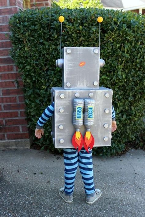 6 Best & Creative DIY Robot Costume Ideas For Children Robot Costume Diy, Best Toddler Halloween Costumes, Robot Halloween Costume, Diy Fantasia, Robot Costume, Creative Halloween Costumes Diy, Meme Costume, Halloween Costume Toddler Girl, Robot Costumes