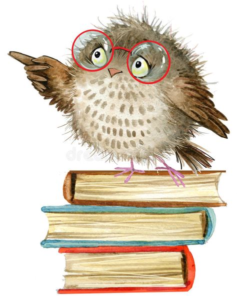 Owl. cute owl. watercolor forest bird. school books illustration. cartoon bird. Owl. cute owl. watercolor forest bird. school illustration. cartoon bird royalty free illustration Owl Watercolor, School Illustration, Owl Illustration, Cartoon Birds, Bird Book, Owls Drawing, Owl Cartoon, Cartoons Love, Owl Bird