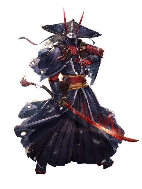 Fantasy Samurai, Samurai Concept, Guerriero Samurai, Oni Samurai, Samurai Clothing, Ronin Samurai, 100k Followers, Samurai Artwork, Samurai Art