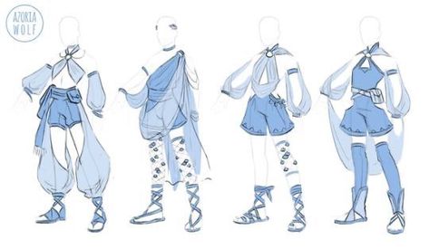 Mythical Clothes Drawing, Loose Fantasy Clothing Male, Character Outfits Female Drawing, Simple Fantasy Outfits Drawing, Fantasy Clothing Sketches, Cosplay Ideas 2023, Ocean Themed Outfits Drawing, Persona Outfit Ideas, Water Clothes Drawing