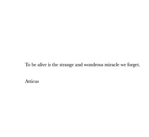 #atticuspoetry #atticus Feeling Strange Quotes, Happy To Be Alive Quotes, Quotes About Being Alive, Being Alive Quotes, To Be Alive Quotes, Be Alive Quotes, Strange Quotes, Miracles Quotes, Atticus Quotes