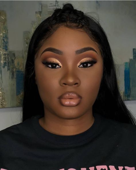 Flawless🔥❤ Glam by @the.luxuryclub ___________________________________________ Follow our other page @everythingfashion224 @muaannouncer_v… Maquillage Yeux Cut Crease, Makeup Cantik, Makeup For Black Skin, Birthday Makeup, Brown Skin Makeup, Gold Eyeshadow, Glamour Makeup, Dark Skin Makeup, Makeup For Black Women