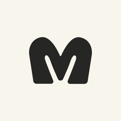 Here are some Logo with the letter M. Hope you like it :) Two Letter Logo, M Letter Design, Initial Logo Design, Letter Logos, Food Logo Design Inspiration, Logo M, Serif Logo, Letter M Logo, Social Media Branding Design