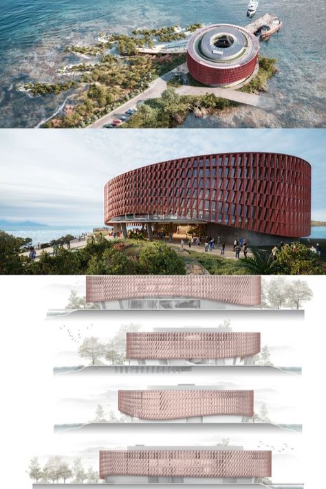 Marvel Architects has released plans for a new research institution in Ceiba, a small town in rural Puerto Rico. The MBRIC is an innovative and practical design solution that integrates pragmatic, eco-friendly, and immersive approaches. Mountain Ecosystem, Landscape Diagram, Circular Buildings, Design Building, Innovation Centre, Building Concept, Building Plan, Research Institute, Design Strategy