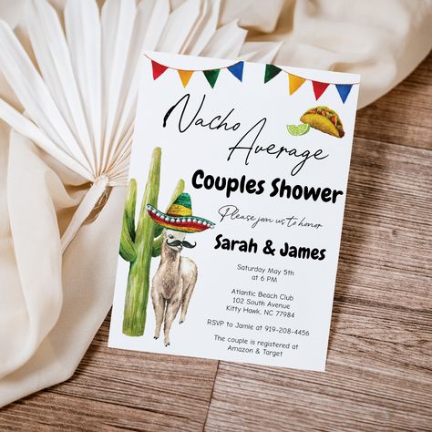 Taco About Love, Couples Shower Themes, Mexican Desert, Couples Shower Invitation, Couples Shower Invitations, Wedding Shower Invitations, Desert Cactus, Couple Shower, Lets Celebrate