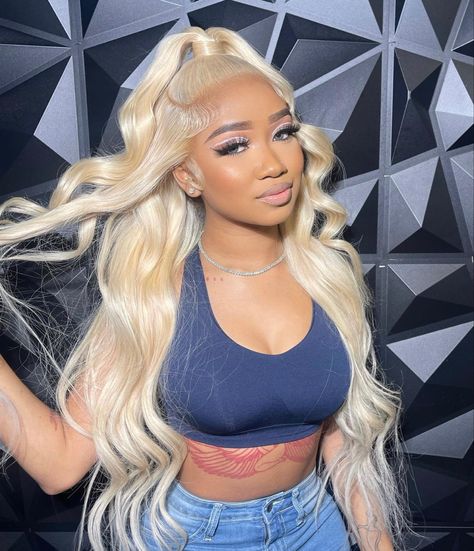 613 Half Up Half Down, Blonde Wig Black Women Half Up Half Down, 613 Frontal Updo, Platinum Blonde Frontal Wig, 613 Double Frontal Ponytail, 613 Wig Toned, Bombshell Hair, Long Blond, Blonde Bob Wig