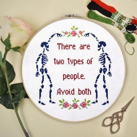 Funny Embroidery, Hand Embroidery Kits, Funny Cross Stitch Patterns, Subversive Cross Stitch, Cross Stitch Funny, Cross Stitch Kit, Diy Embroidery, Cross Stitch Kits, Embroidery And Stitching