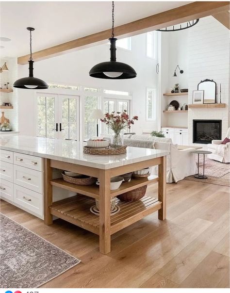 Emily Henderson, Kitchen Inspiration Design, Dream House Interior, Open Kitchen, Vintage Farmhouse, Kitchen Style, Dream Home Design, Home Decor Kitchen, Kitchen Living