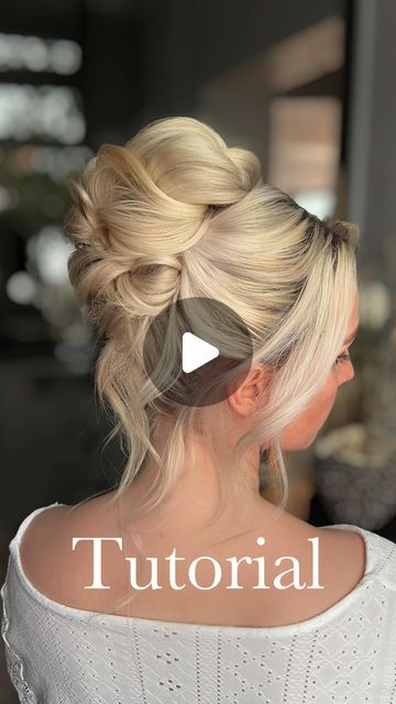 Formal Bun Hairstyles High, Tight Updo Hairstyles, Long Hair Formal Updo, Wedding Hair Bun, Updo Inspiration, High Bun Hair, Hair Up, High Updo, High Bun Hairstyles