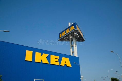 The Ikea logo in Thailand stock images Ikea Logo, Home Ikea, Ikea Store, Retail Furniture, Large Furniture, Furniture Shop, Bangkok, Modern Furniture, Editorial