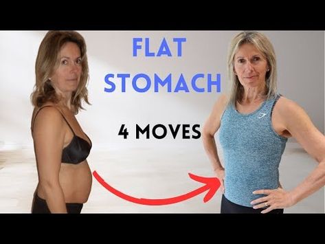 How You Can Get A Flatter Stomach With 4 Exercises - YouTube Best Stomach Exercises Lose Belly, Exercise For Flat Tummy Beginner, Exercises To Flatten Your Stomach, One Exercise For Flat Belly, Stomach Flattening Exercises, Easy Exercise For Flat Tummy, Flatter Stomach Workouts, Flat Belly Workout Fast, Exercise For Flat Stomach