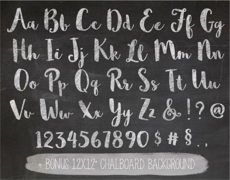 Chalkboard Fonts Alphabet, Fonts Chalkboard, Bar Chalkboard Ideas, Free Chalkboard Fonts, Fonts Alphabet Handwritten, Lace Clipart, Chalkboard Text, Fonts Numbers, Chalk Texture