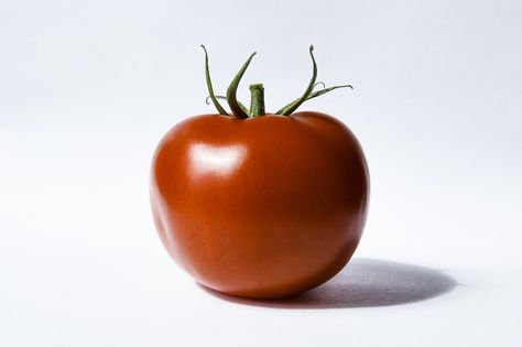 Fresh red tomato isolated on white background by Paweł Chrząszczewski on tookapic Tomato White Background, Tomato Reference Photo, Tomato Reference, Object Rendering, Tomato Pictures, Tomato Still Life, Tomato Photography, Tomato Photo, Tomato Drawing